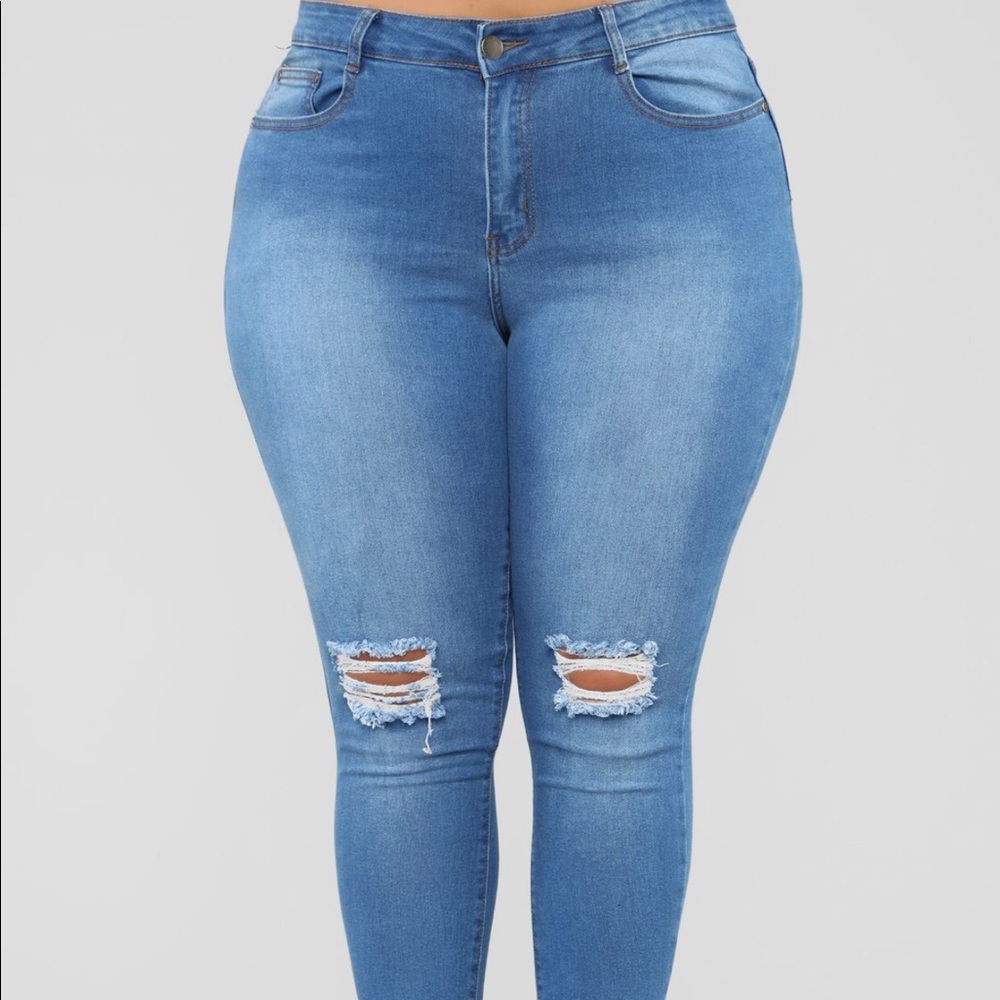 Medium wash jeans